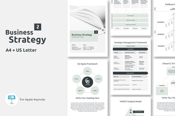 Vertical Business Strategy Two Keynote Template