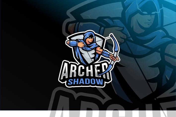 Archer Shadow Esport Logo Template
