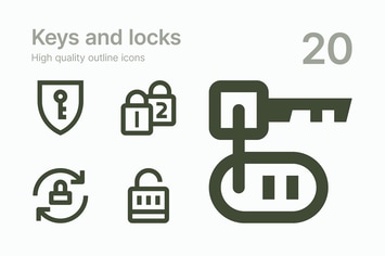 Keys and Locks icons