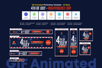 GIF Banners - 4th Of July Banners Ad