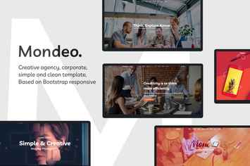 Mondeo - One Page Creative Marketing HTML Template