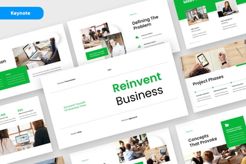 REINVENT - Business Pitch Deck Keynote