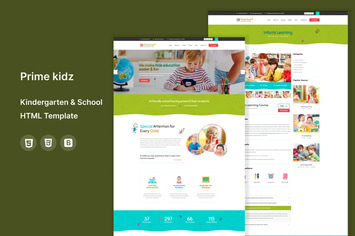 Prime kidz - Kindergarten & School HTML Template