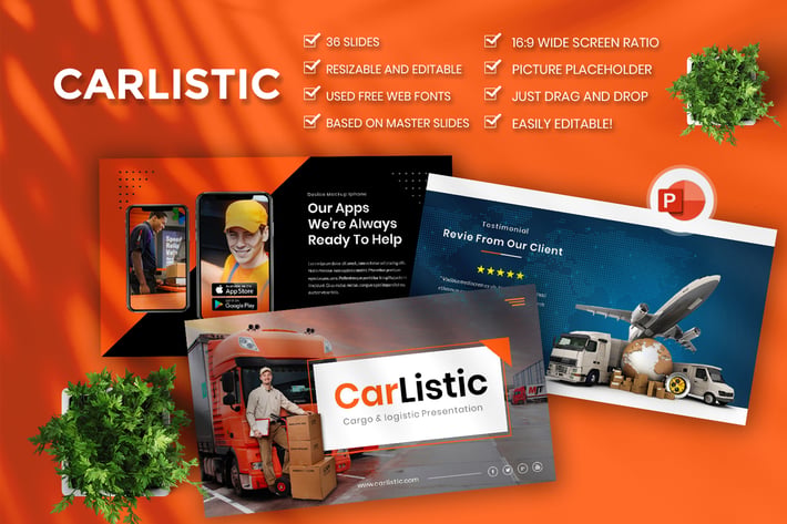 Carlistic  Cargo&logistic PowerPoint