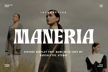 Maneria Display Vintage Font