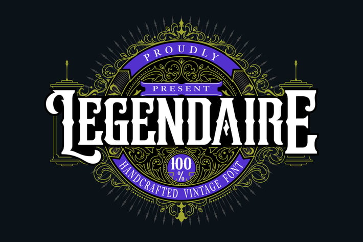 Legendarie | Handcrafted Vintage Font