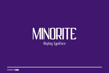 MINORITE DISPLAY TYPEFACE FONT