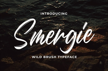 Smergie - Wild Brush Typeface