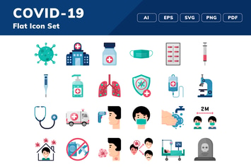 COVID-19 Icon Set
