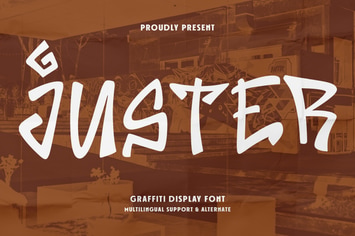 Juster Graffiti Display Font