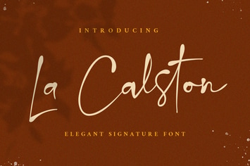 La Calston Signature Font