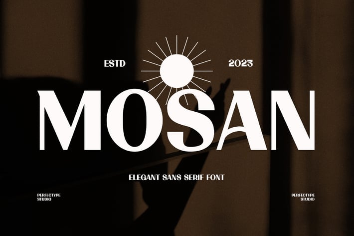 Mosan Elegant Sans Modern Serif Font Typeface