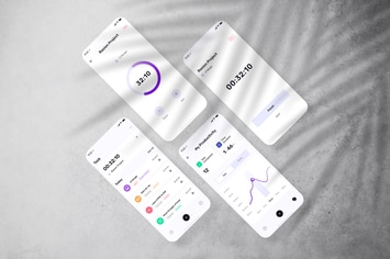 Application App Mockup PSD Template