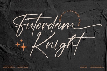 Futerdam Knight Signature Font