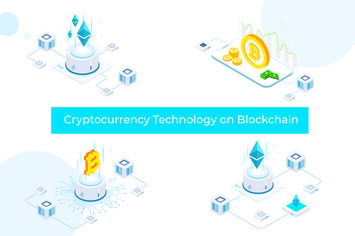 Cryptocurrency Technology Blockchain Isometric FV