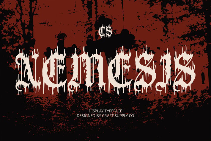 Nemesis – Black Metal Font