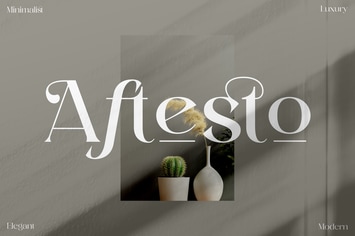 Aftesto Modern Serif Font