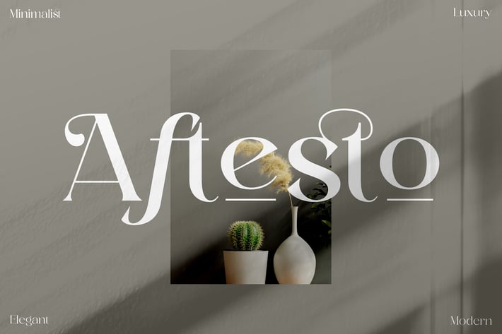 Aftesto Modern Serif Font