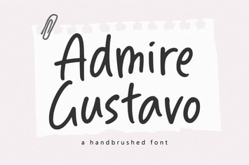 Admire Gustavo - A Handbrushed Logo Font