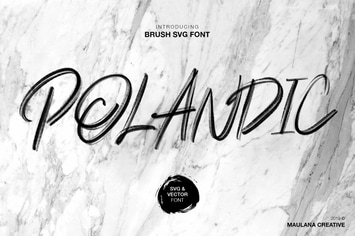 Polandic SVG Brush Font