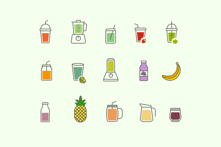 15 Smoothie Icons