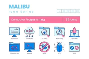 85 Computer Programming Icons