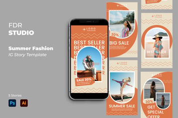 Summer Fashion Instagram Story Template
