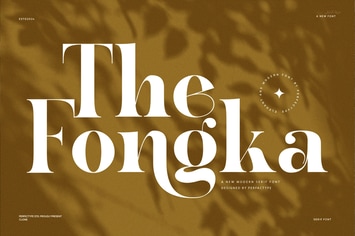 The Fongka Modern Elegant Serif Font Typeface