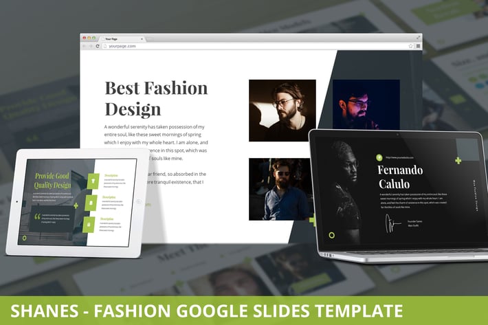 Shanes - Fashion Google Slides Template