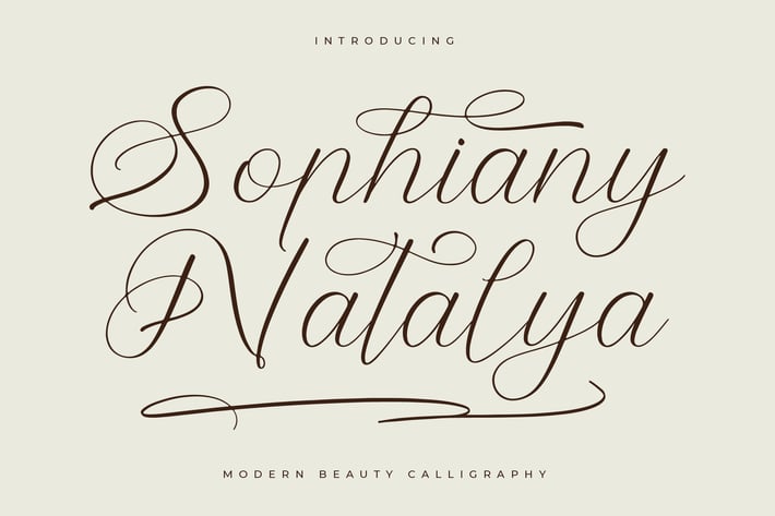 Sophiany Natalya  Modern Calligraphy