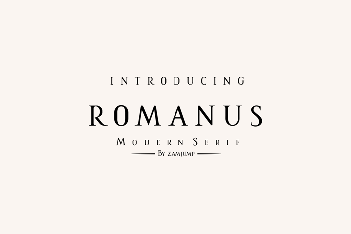 Romanus - a Classic Font