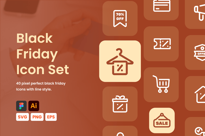 Black Friday Icon Set
