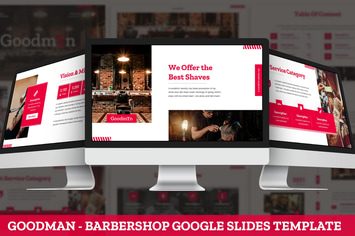Goodman - Barbershop Google Slides Template