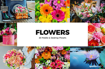 20 Flowers Lightroom Presets & LUTs