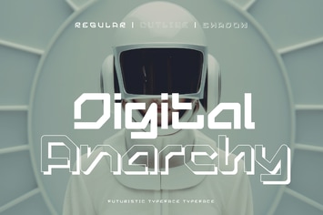 Digital Anarchy - Futuristic Typeface