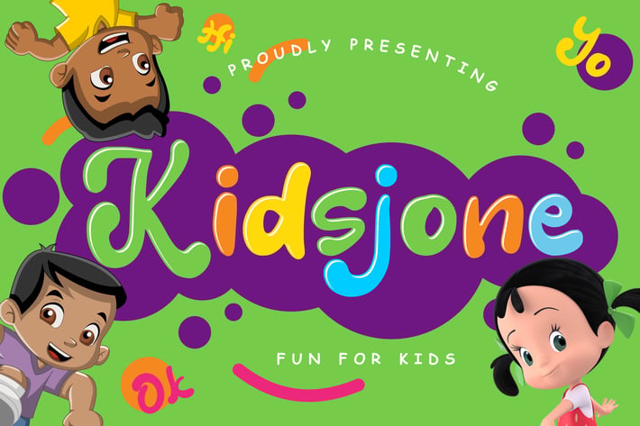 Kidsjone Fun Advertisement Font