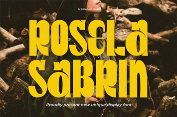 Rosela Sabrin || Unique Display Font