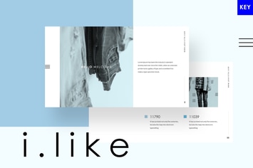 ilike - Minimalist Keynote Template