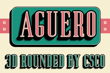 Aguero Serif Rounded 3D