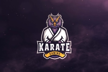 Karate Gaming Sport and Esports Logo