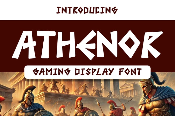 Athenor - Gaming Display Font