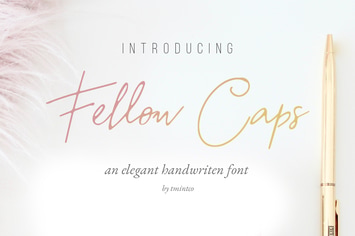 Fellow Caps - Handwritten Font