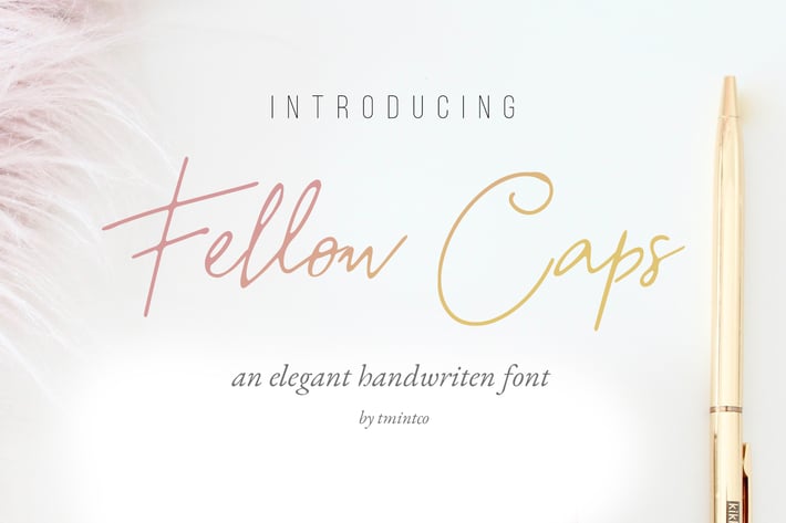 Fellow Caps - Handwritten Font