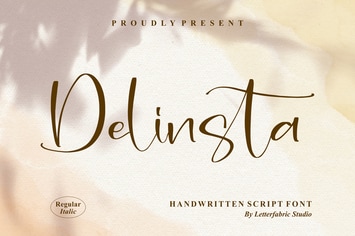 Delinsta Handwritten Script Font