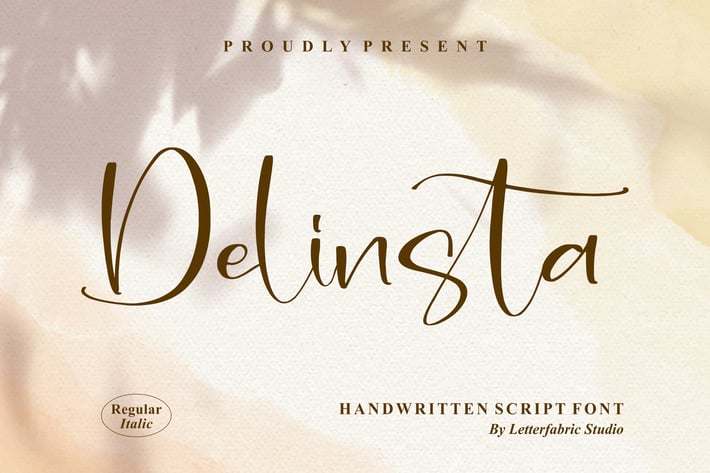 Delinsta Handwritten Script Font