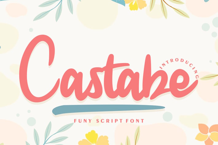 Castabe | Funy Script Font