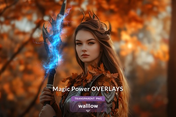 Magic Power Light Transparent PNG Photo Overlays 