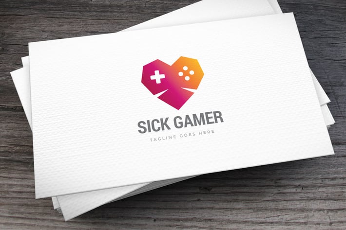 Sick Gamer Logo Template