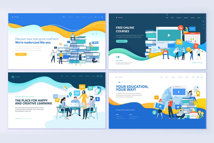 Web Page Design Templates for Education