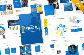 Landmark Portrait Construction PowerPoint Template